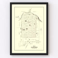 Vintage Map of Fairfield, Ohio 1896