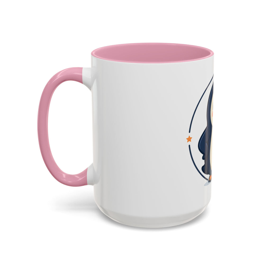 Cute Waving Penguin Mug | 11oz or 15oz Colorful Ceramic