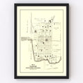Vintage Map of Clifton, Ohio 1896