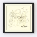 Vintage Map of New Jasper, Ohio 1896