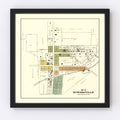 Vintage Map of Bowersville, Ohio 1896