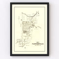 Vintage Map of Paintersville, Ohio 1896