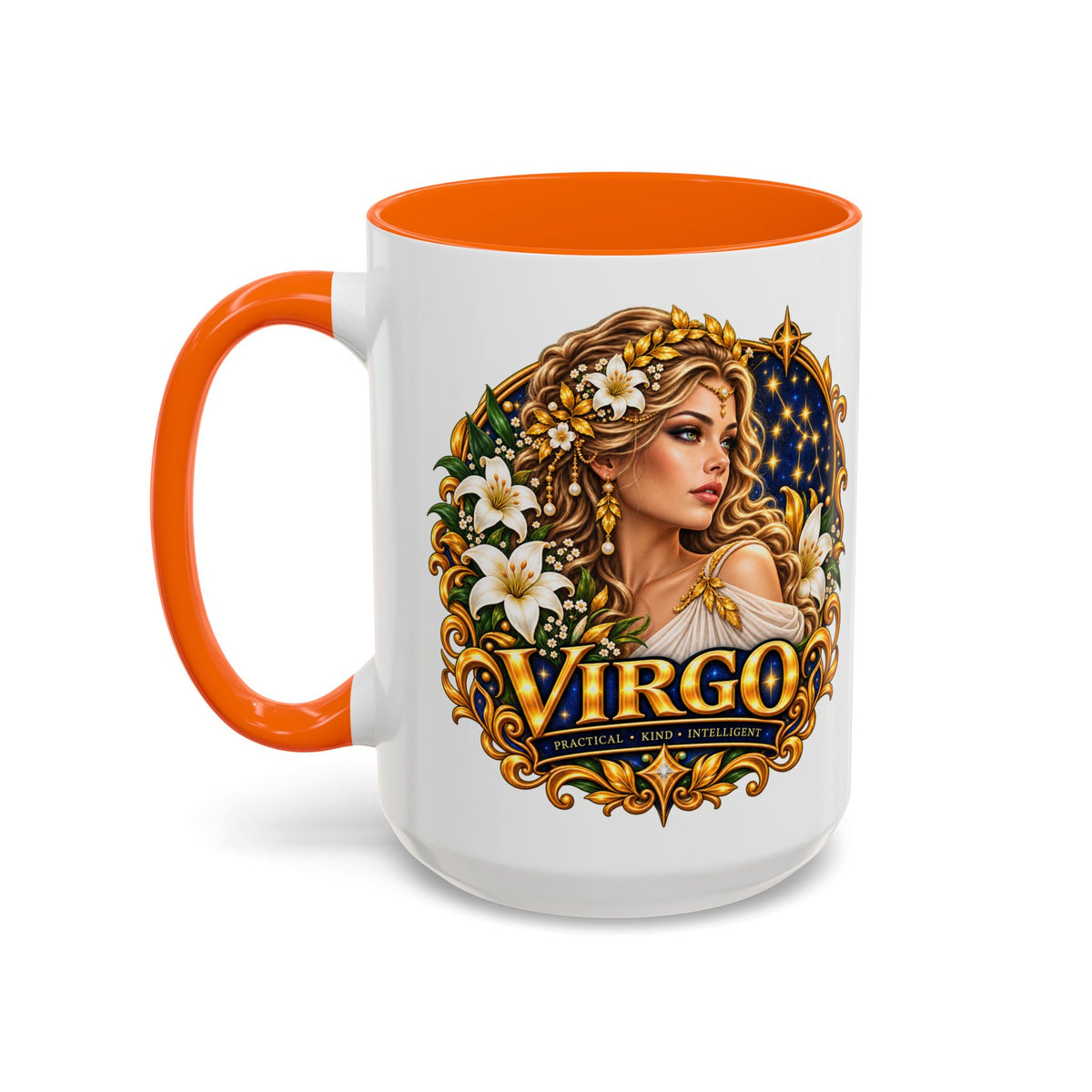 Virgo Zodiac Coffee Mug — Astrology Gift Mug (11/15oz)
