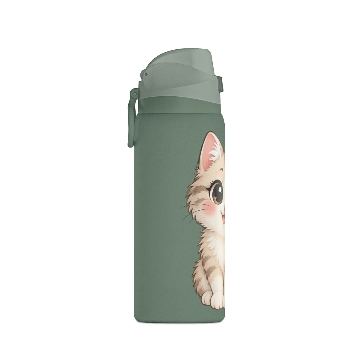 32oz Insulated Water Bottle – Cute Kitten Design