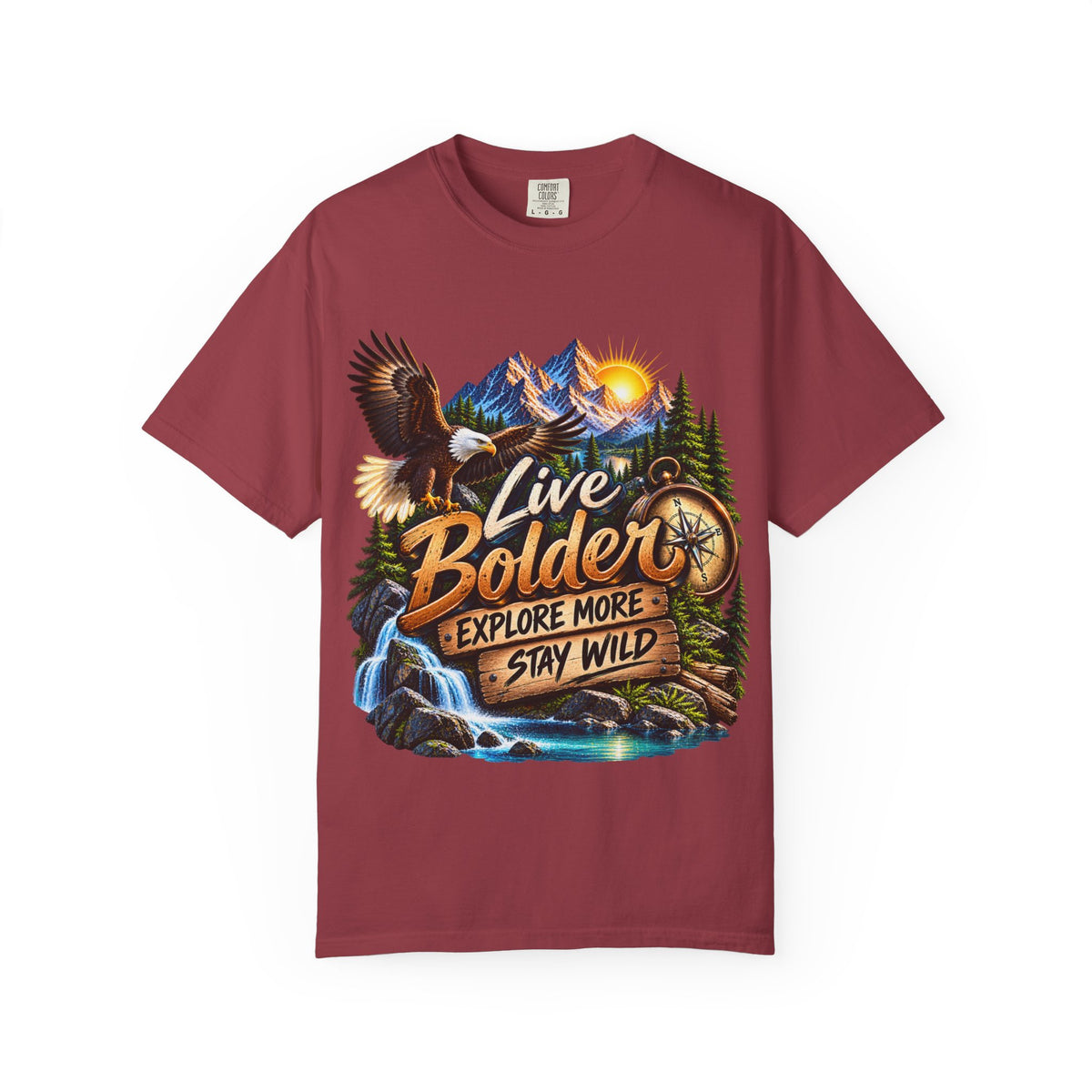 Adventure T-Shirt — "Live Bolder: Explore More, Stay Wild" Graphic Tee