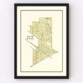 Vintage Map of New Ross, Indiana 1898