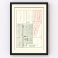 Vintage Map of Bolckow, Missouri 1898