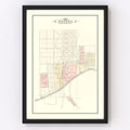 Vintage Map of Patoka, Indiana 1899