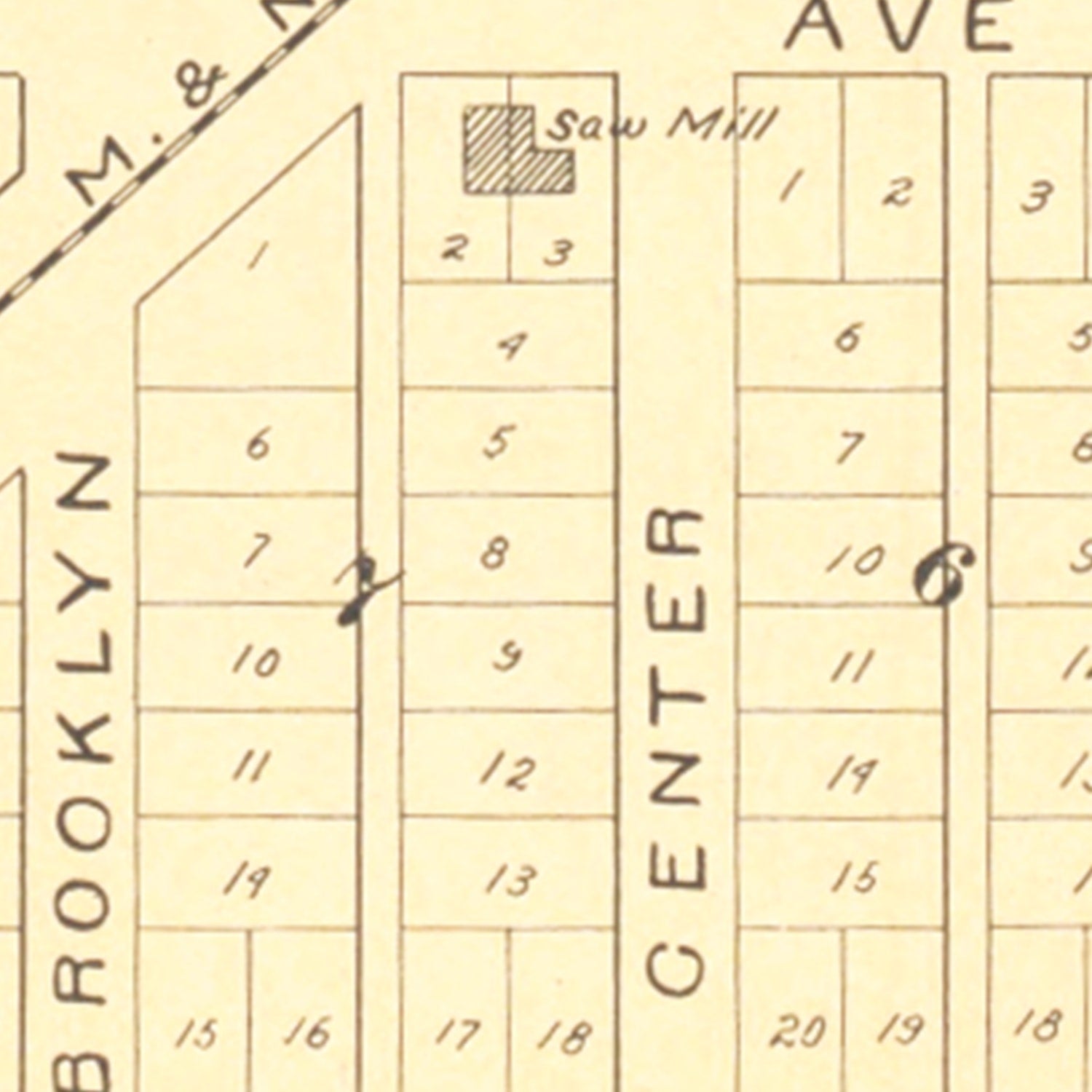 Vintage Map of Nessen, Michigan 1901