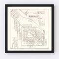 Vintage Map of Byesville, Ohio 1902