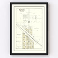 Vintage Map of Panama, Nebraska 1903