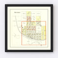 Vintage Map of Bennet, Nebraska 1903