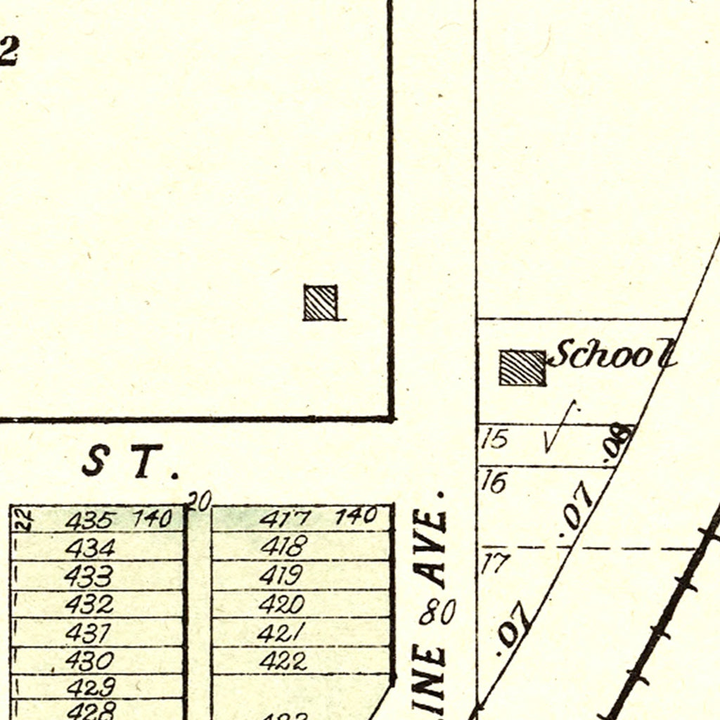 Vintage Map of Denton, Nebraska 1903