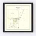 Vintage Map of Denton, Nebraska 1903
