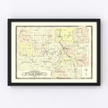 Vintage Map of Saint Clair County, Missouri 1903
