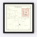 Vintage Map of Montevallo, Missouri 1903