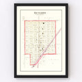 Vintage Map of Richards, Missouri 1903