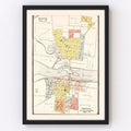 Vintage Map of Bristol, Illinois 1903