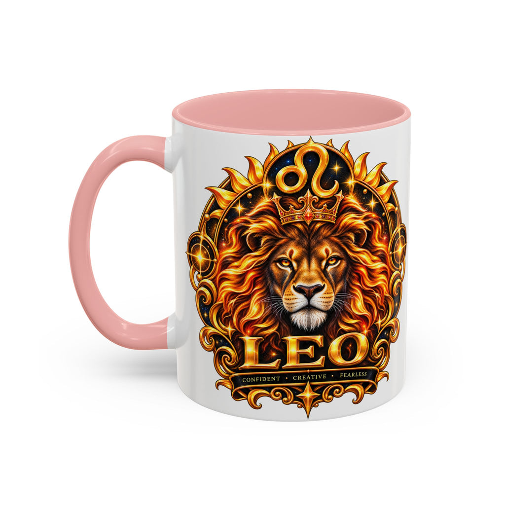 Leo Zodiac Lion Coffee Mug — Astrological Birthday Gift (11/15oz)