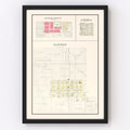 Vintage Map of South Branch, Michigan 1903