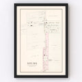 Vintage Map of Lone Jack, Missouri 1904