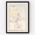 Vintage Map of Oak Grove, Missouri 1904