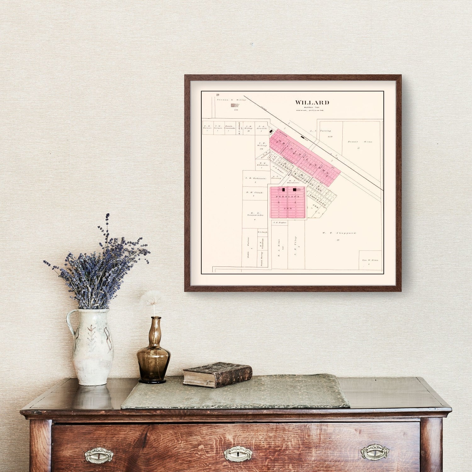 Vintage Map of Willard, Missouri 1904