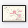 Vintage Map of Ash Grove, Missouri 1904