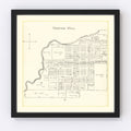 Vintage Map of Grover Hill, Ohio 1905