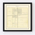 Vintage Map of Latty, Ohio 1905