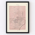 Vintage Map of Payne, Ohio 1905