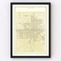 Vintage Map of Paulding, Ohio 1905