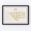 Vintage Map of Memphis, Nebraska 1907
