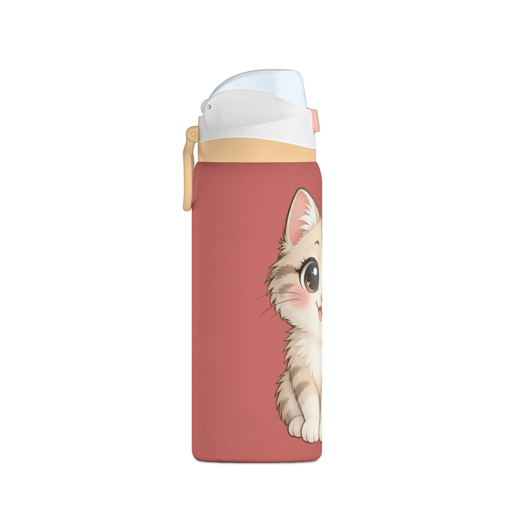 32oz Insulated Water Bottle – Cute Kitten Design