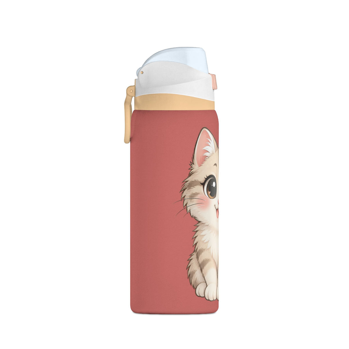 32oz Insulated Water Bottle – Cute Kitten Design