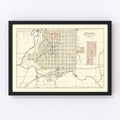 Vintage Map of Denison, Iowa 1908