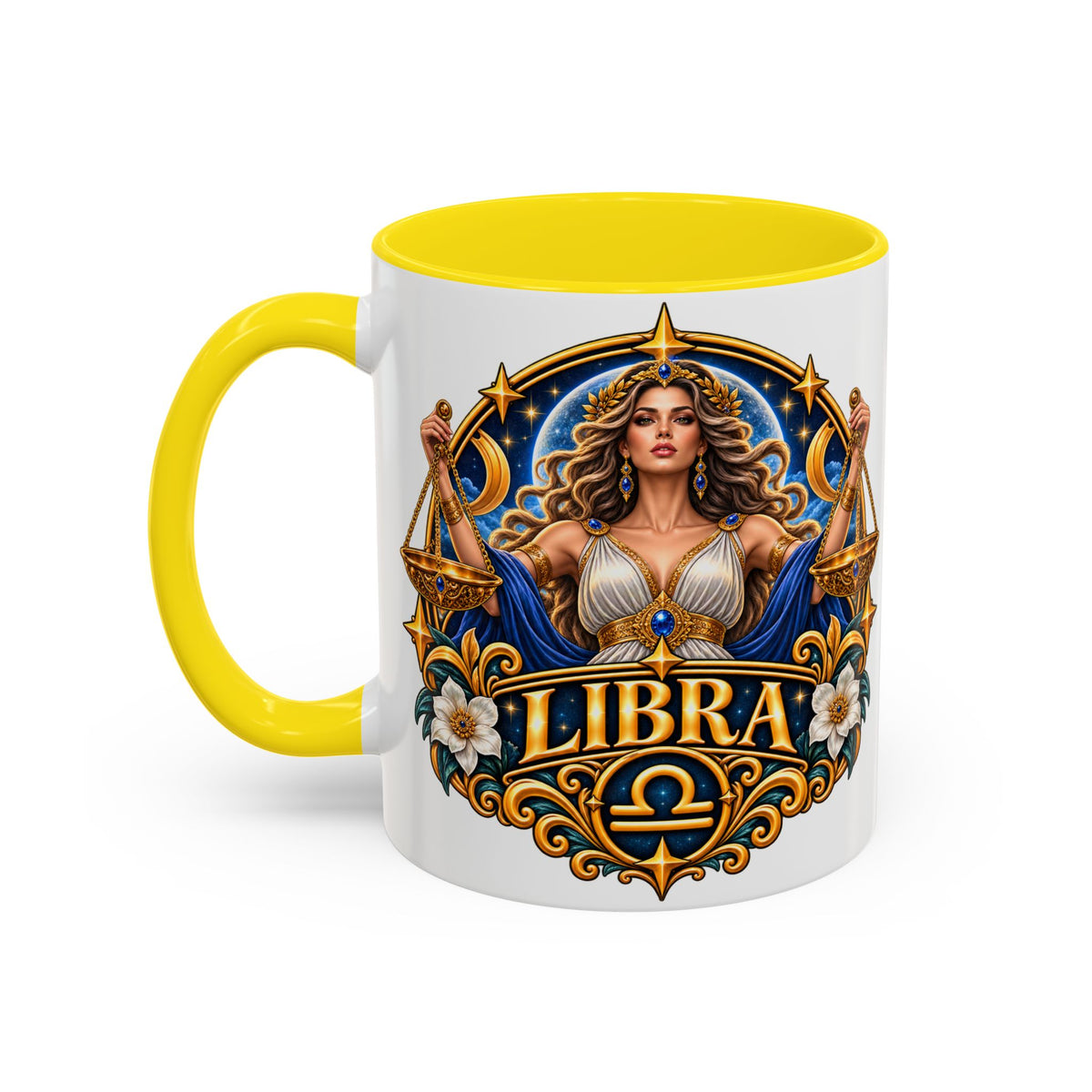 Libra Zodiac Coffee Mug – Elegant Horoscope Astrology Gift (11/15oz)