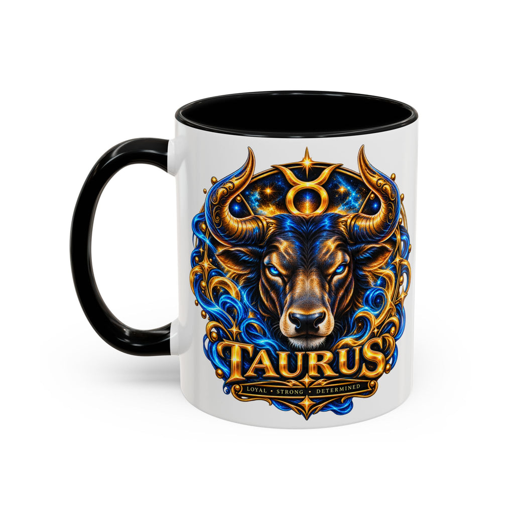 Taurus Coffee Mug — Zodiac Bull Accent Mug (11/15oz)