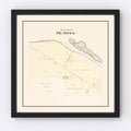 Vintage Map of Desoto, Nebraska 1908