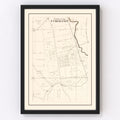 Vintage Map of Cuming, Nebraska 1908