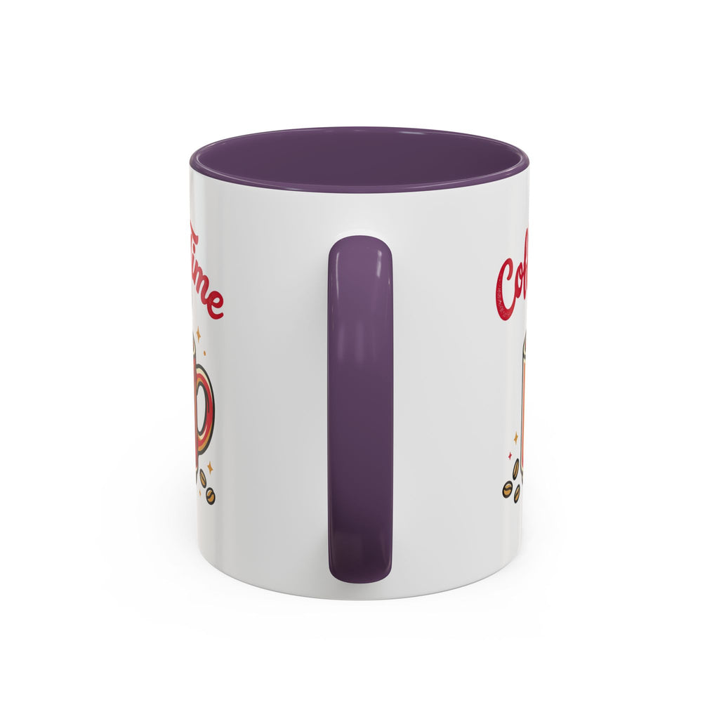 Coffee Mug - "Coffee Time" Red Accent Ceramic Mug (11/15oz)