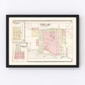 Vintage Map of Storm Lake, Iowa 1908