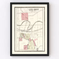 Vintage Map of Linn Grove, Iowa 1908