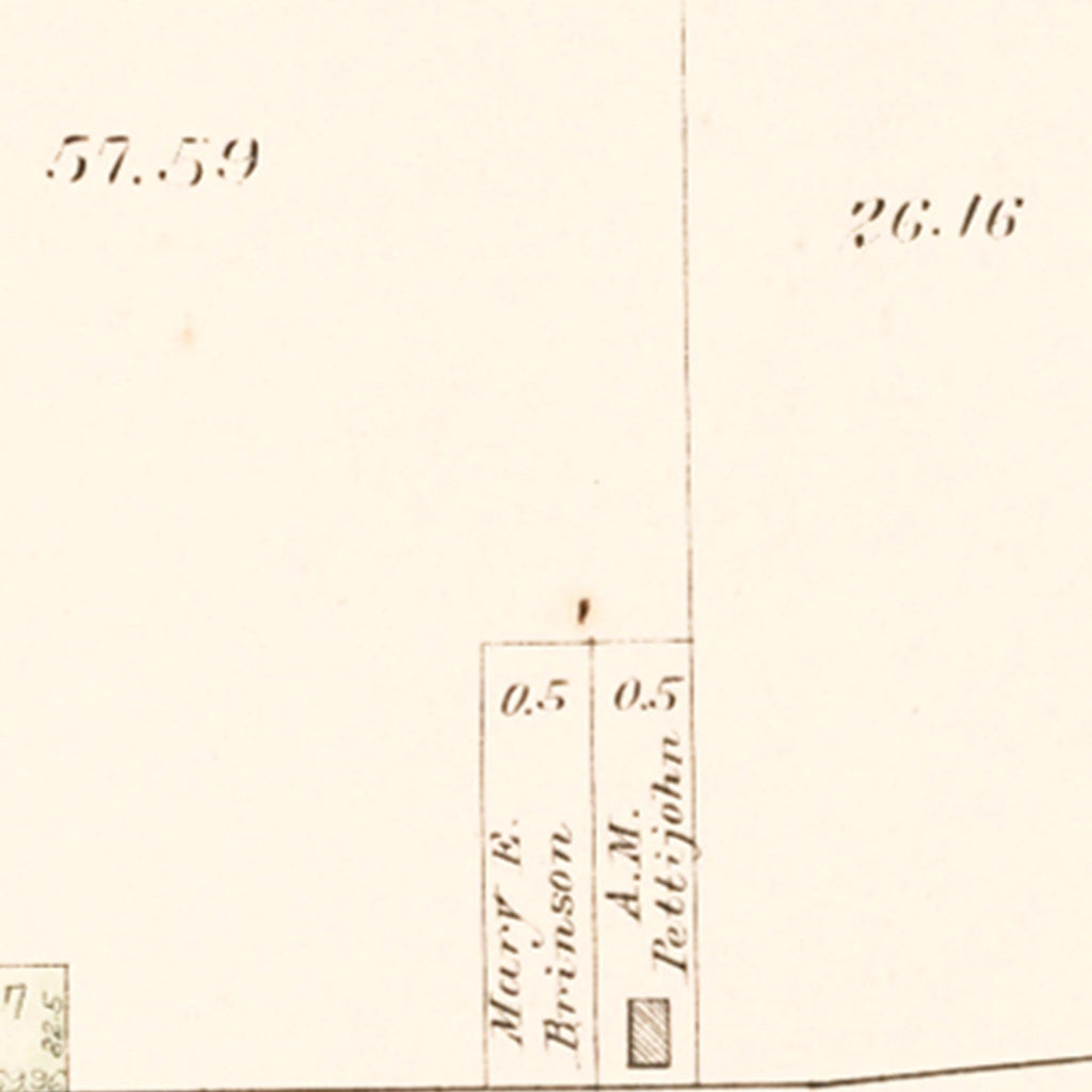 Vintage Map of Whitesville, Missouri 1909