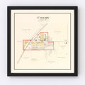 Vintage Map of Cosby, Missouri 1909