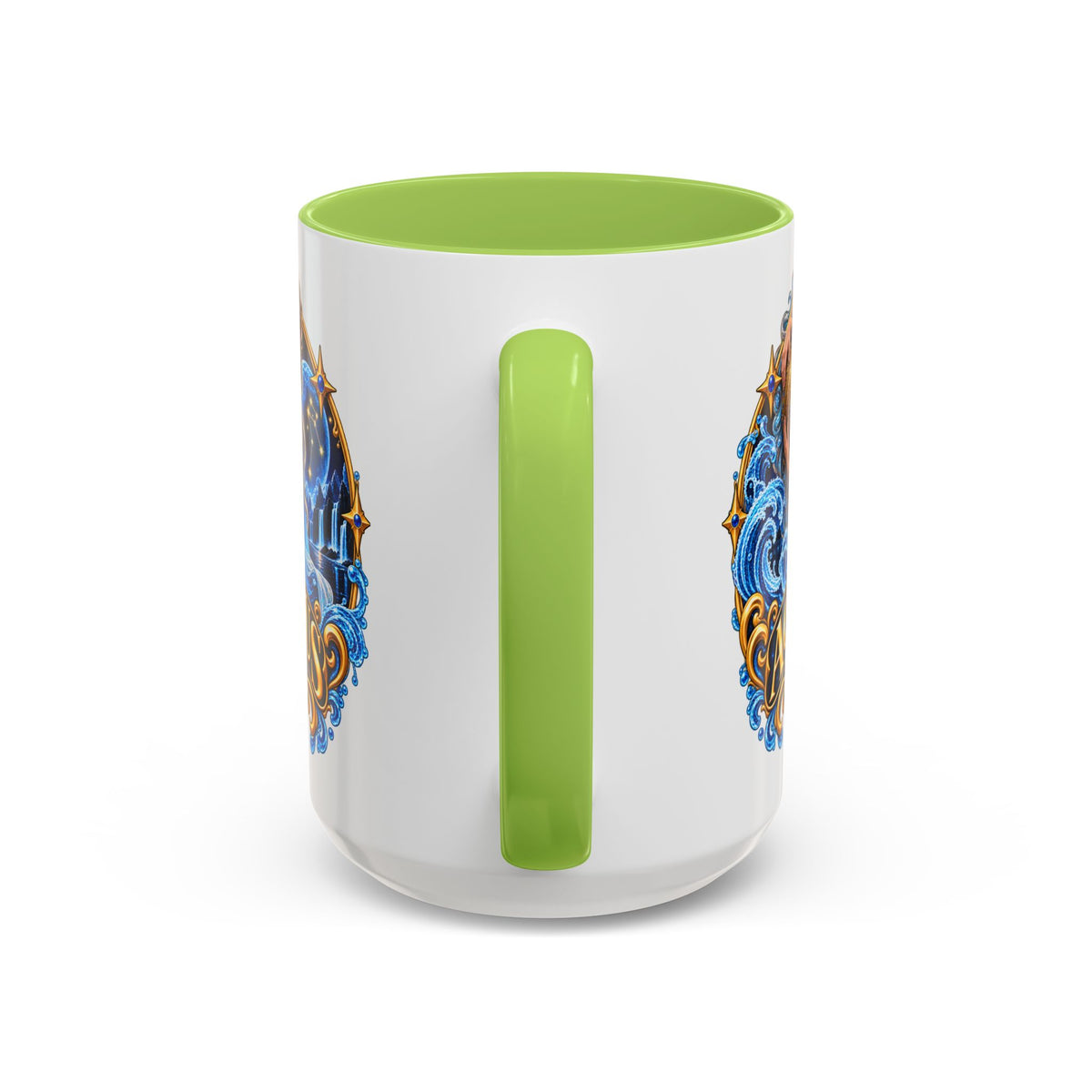 Aquarius Zodiac Coffee Mug — Illustrated Water Bearer Astrology Gift (11/15oz)