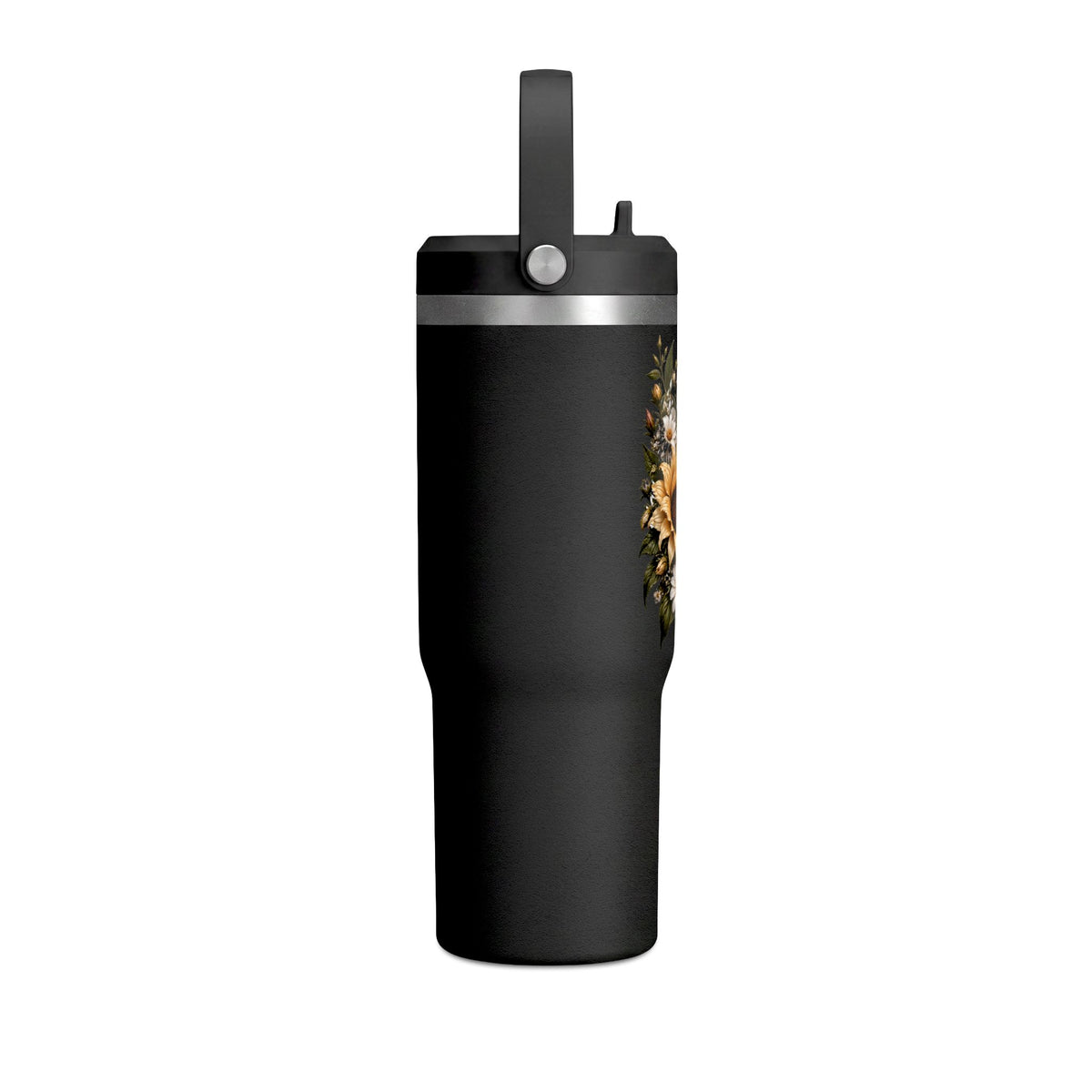 32oz Butterfly and Sunflower Floral Tumbler