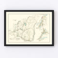 Vintage Map of Palmer, Massachusetts 1912