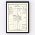 Vintage Map of Hoytville, Ohio 1912