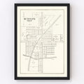 Vintage Map of Rudolph Township, Wood County, Ohio 1912